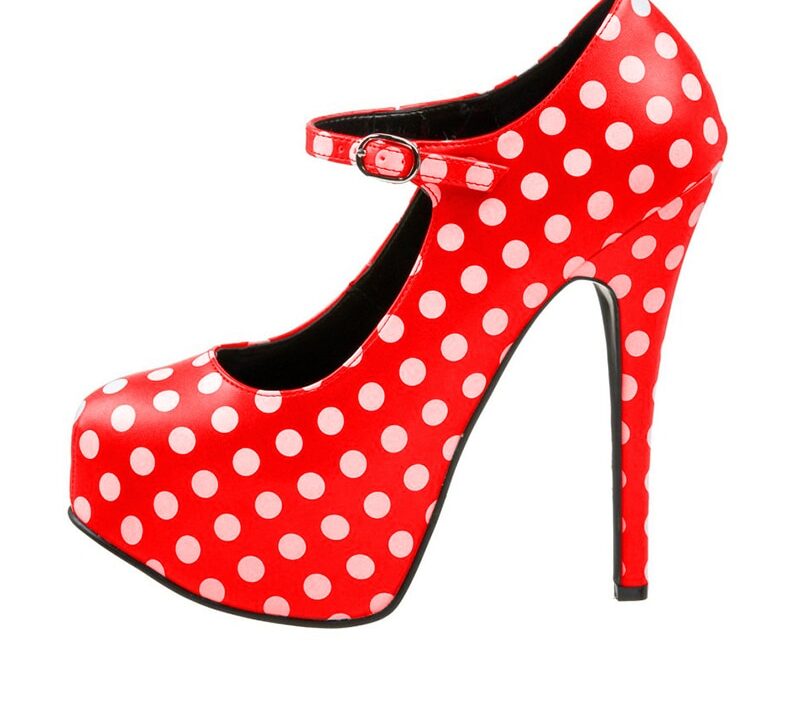 Chaussures Talons Hauts Dentelle Pois