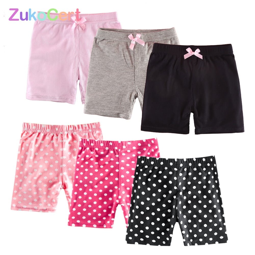 Shorts d'été en coton pour filles, 2 pièces, pantalons de sécurité, sous-vêtements, slips courts de plage, leggings courts pour enfants de 3 à 10 ans 1