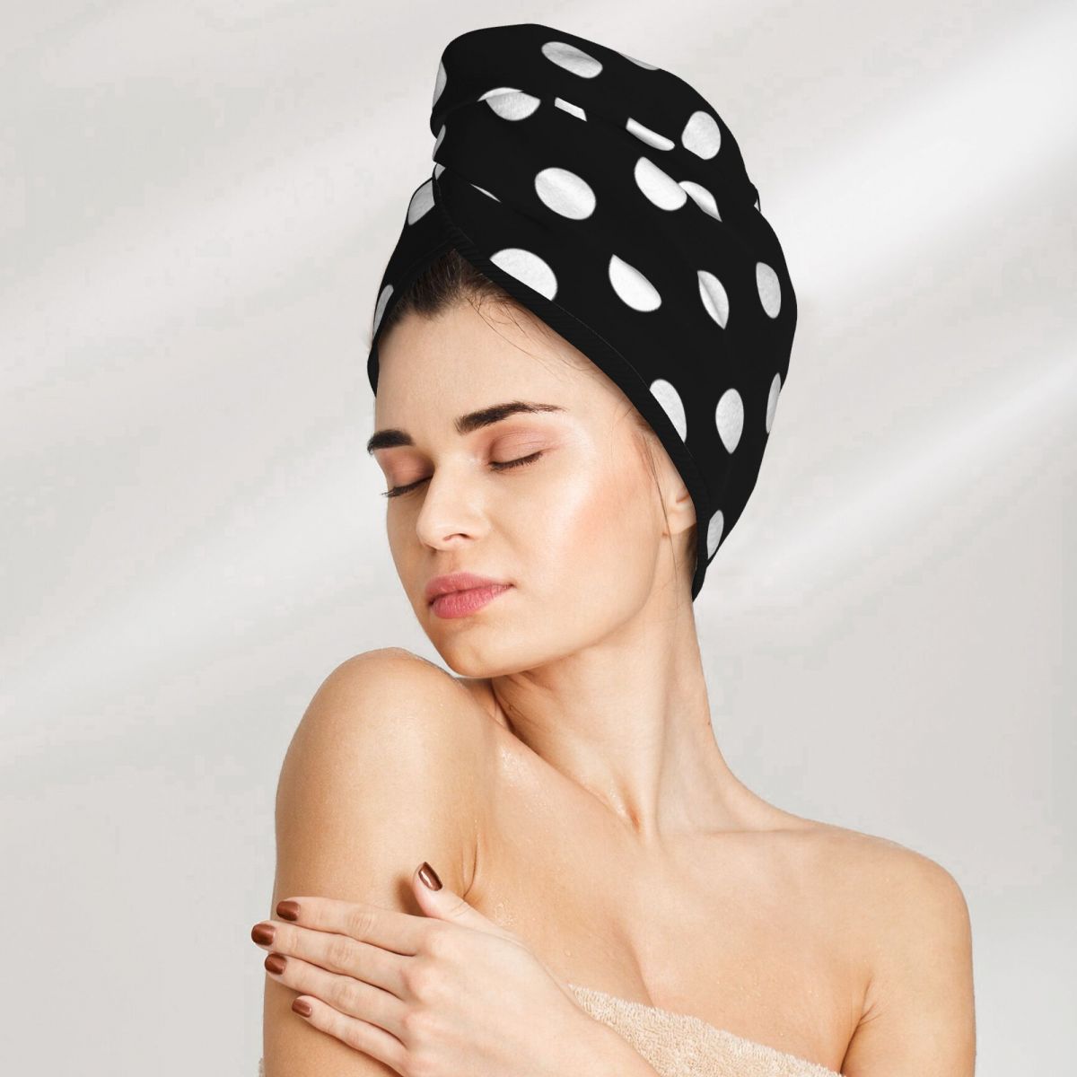 Bonnet Douche Microfibre Femme Séchage Rapide