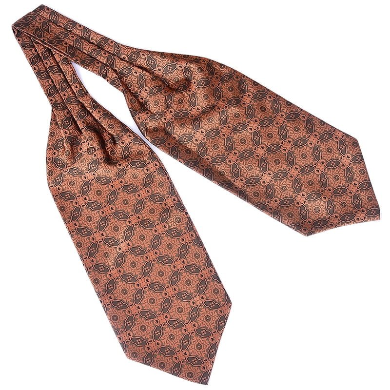 Craings.com Ascot Scrunch pour hommes, vintage, à pois, mariage, formel, style britannique, gentleman, polyester, luxe 2