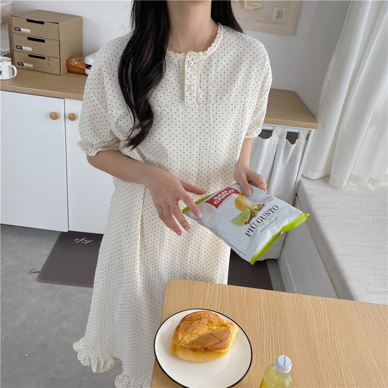 Pyjama D'Été Femme Imprimé Pois