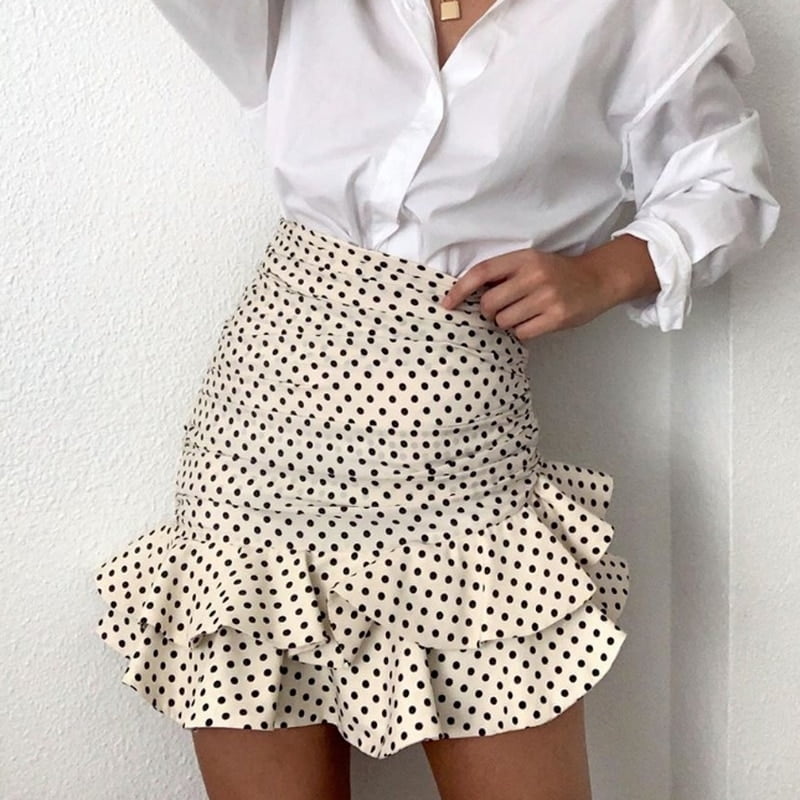 Jupe Plissée Imprimée Chic Féminine
