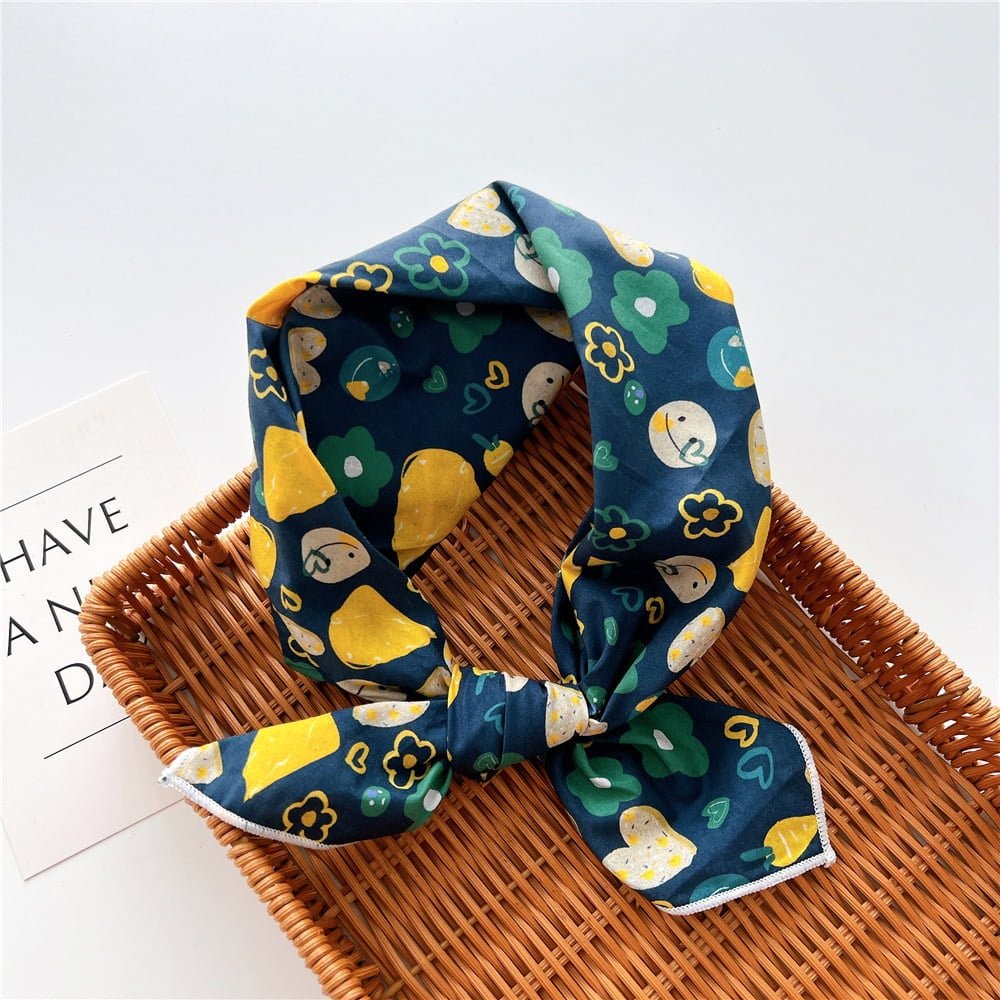 Foulard Carré en Coton pour Femme, 58cm, Étoles de Plage Rondes, Châle Imprimé, Hijab, Bandana, Pashmina, Bufanda, à Pois, à la Mode, 2023 1