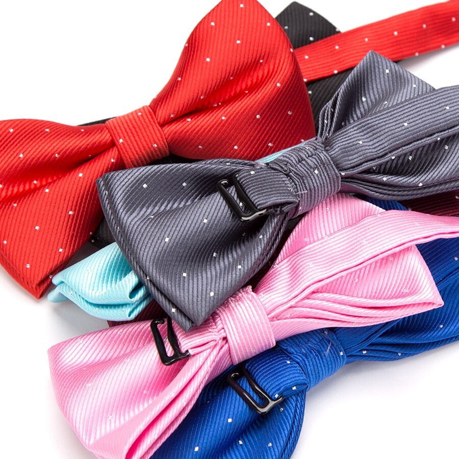 Nministériels d papillon à la mode pour hommes, pour fête de mariage, pour garçons et filles, motif à pois, accessoires pour la présidence 2