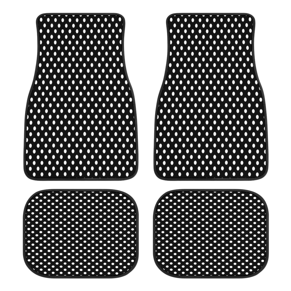 Ensemble de tapis de sol à motif guépard à pois pour voiture, camion, SUV, mode, conception automatique, 4 pièces 2