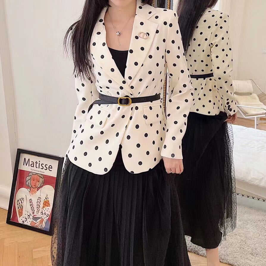 Jupe mi-longue en tulle de style formel et élégant, deux pièces assorties mouillées, automne et printemps 2