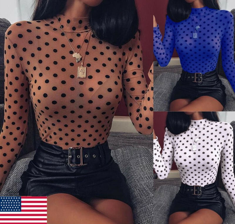 Top transparent à manches longues pour femme, haut transparent, Sexy, décontracté, en mousseline de soie, basique, Slim Fit, Clubwear, tendance 1