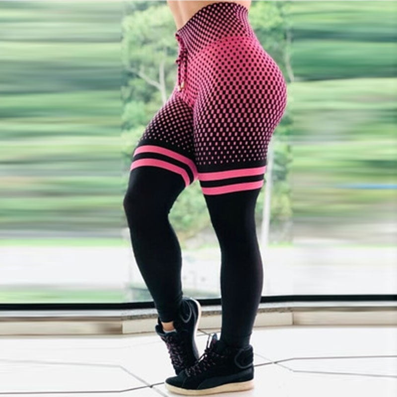Pantalon de yoga élastique taille haute, collants d'entraînement de gymnastique, leggings sans couture, levage de hanche, ULimprimée 2