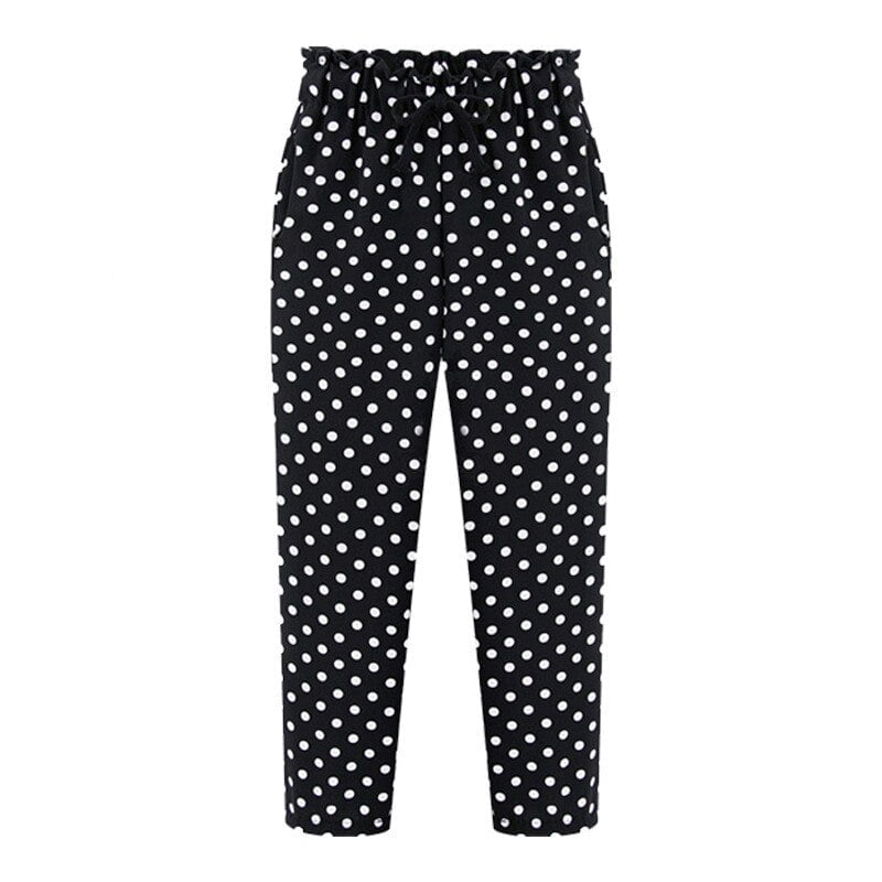Été Grande Taille Mousseline Harem Pantalon