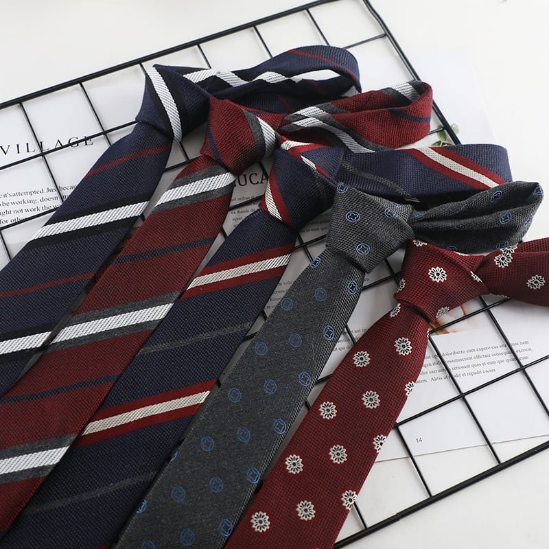 Cravate en coton à rayures et points pour hommes et femmes, tenue de mariage, Slim, nouvelle collection 2
