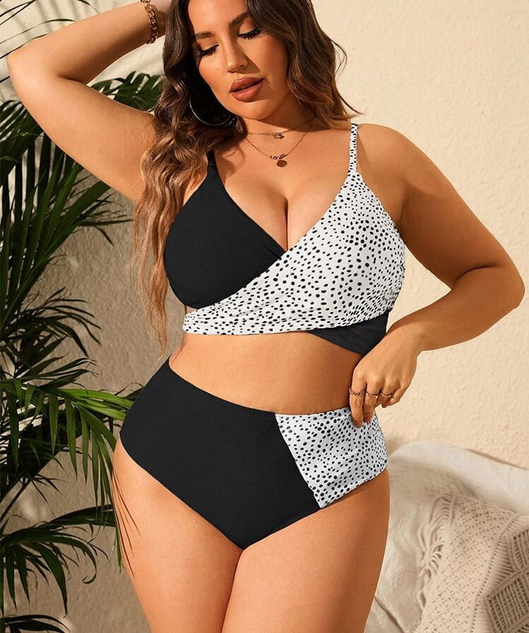 VIGOJOY Bikini Patchwork Grande Taille