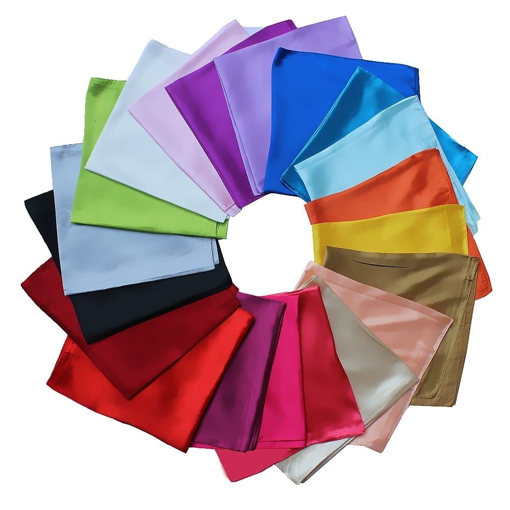 Petit Foulard Carré Monochrome de 60cm pour Femme, Accessoire de Décoration à la Mode pour la Tête, Nouvelle Collection Printemps 1
