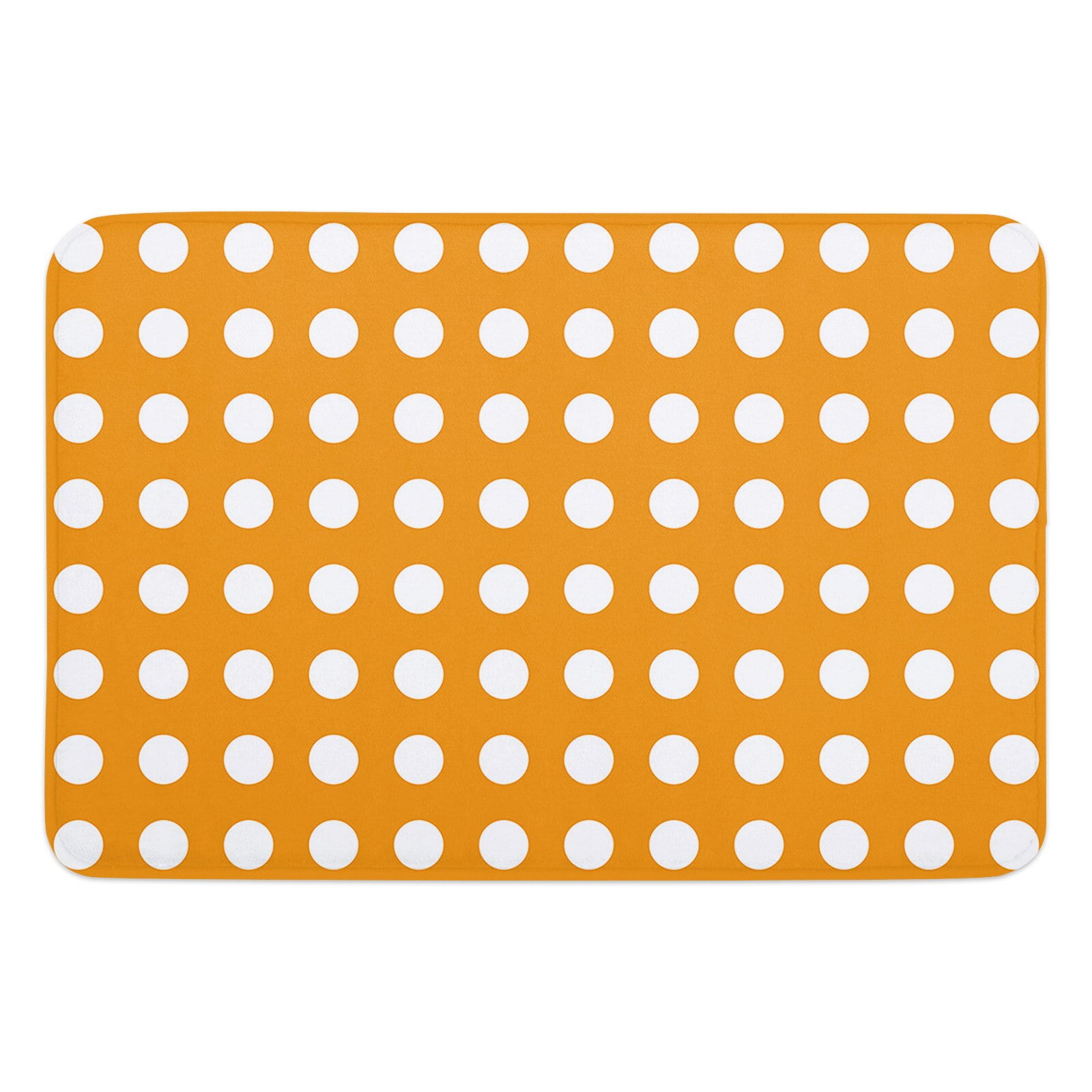 Paillasson de porte d'entrée géométrique, antidérapant, à pois jaunes, pour chambre à coucher, cuisine, salle de bain, décoration de maison 2