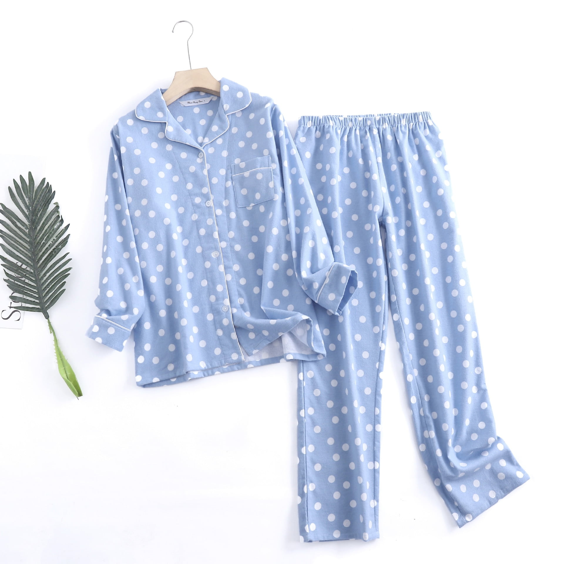 Pyjama Imprimé Pois Femmes Confortable