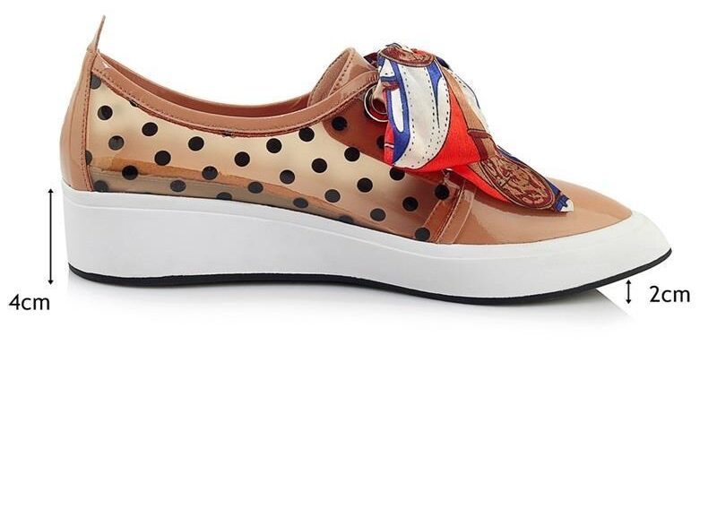Egonnery – mocassins de marque en cuir de vache avec ruban en soie, chaussures de bateau plates pour femmes, en microfibre, à pois, imprimé léopard, collection printemps-automne 2022 6