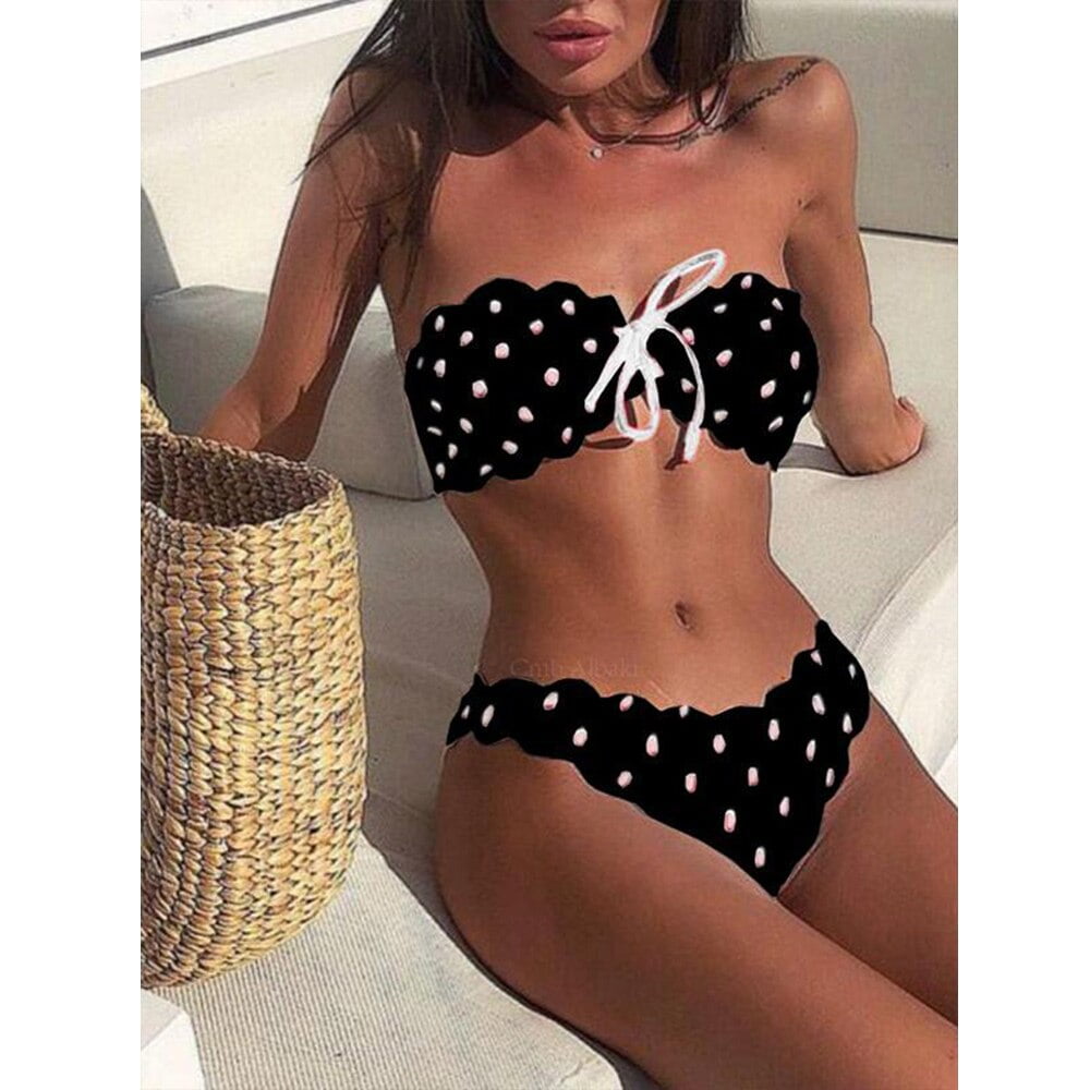 Ensemble Maillot Bain Femme Pois