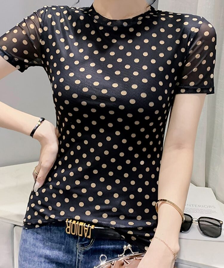 T-Shirt Femme Chic Européen Maille
