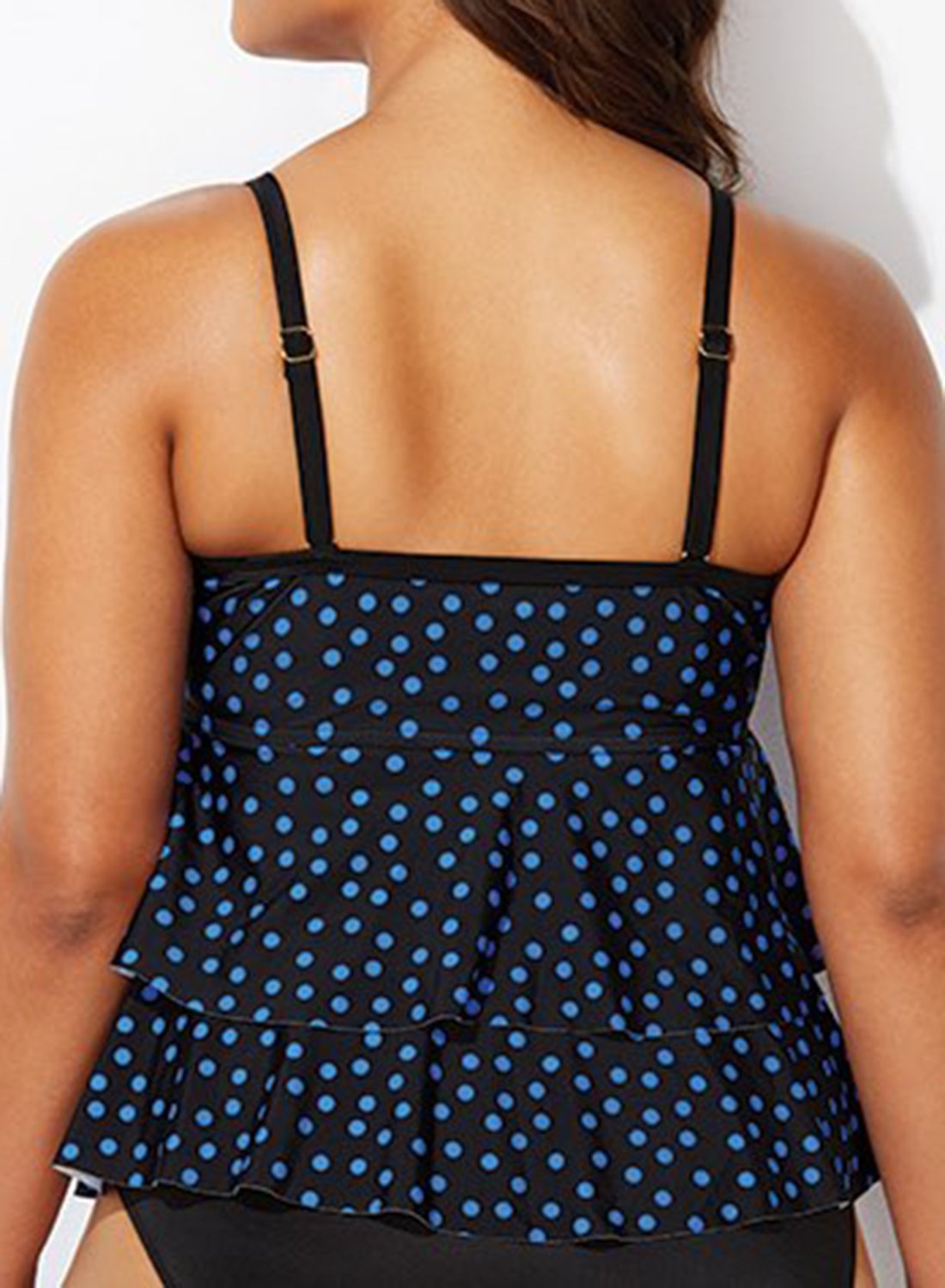 Tankini grande taille imprimé à pois, maillot de bain femmes, taille haute, grande, avec jupe, short, pour filles, nouvelle collection 2
