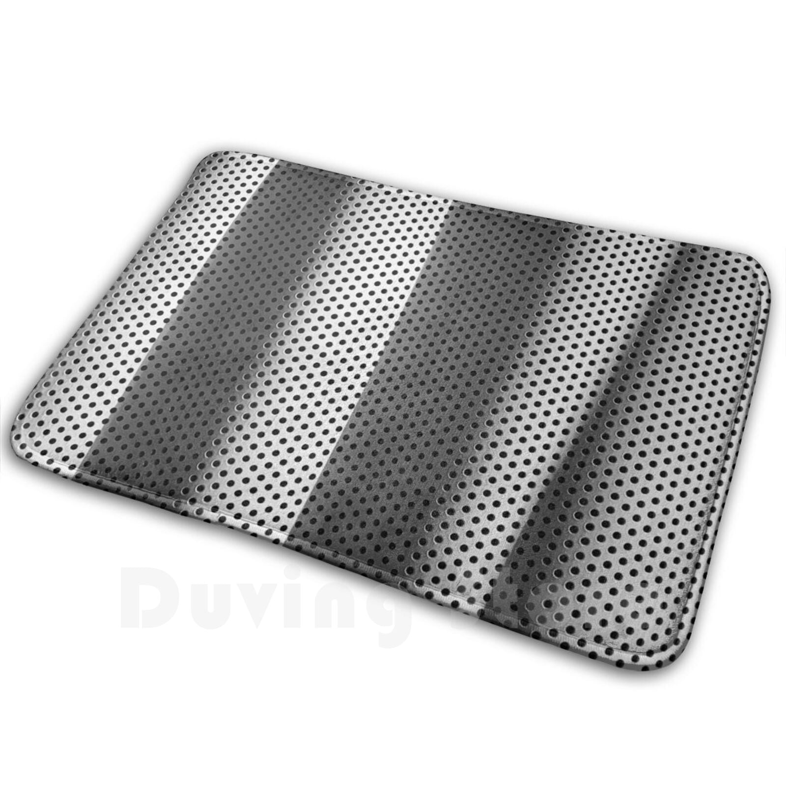 Tapis Tissu Antidérapant Chambre Pois Blancs