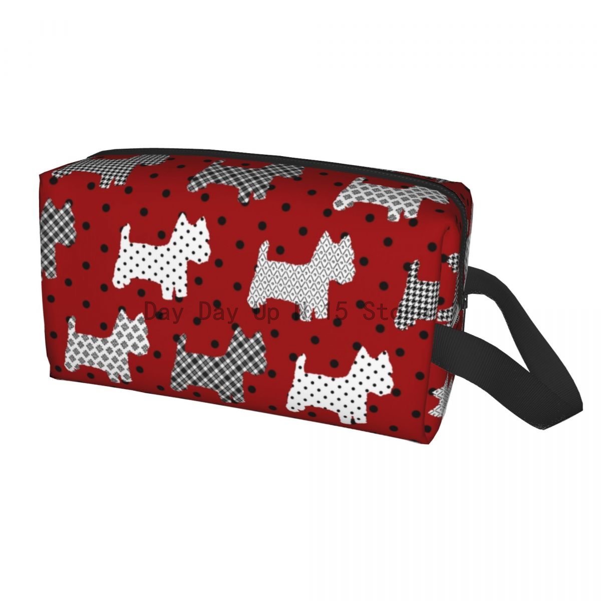 Trousse À Pois Highland Terrier - Grande Capacité