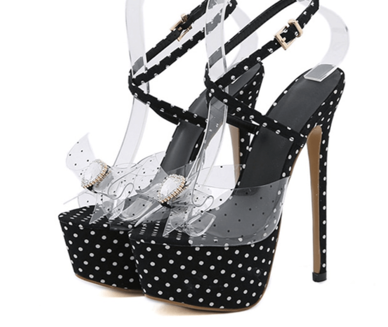 Liyke Sandales Transparentes PVC Femmes