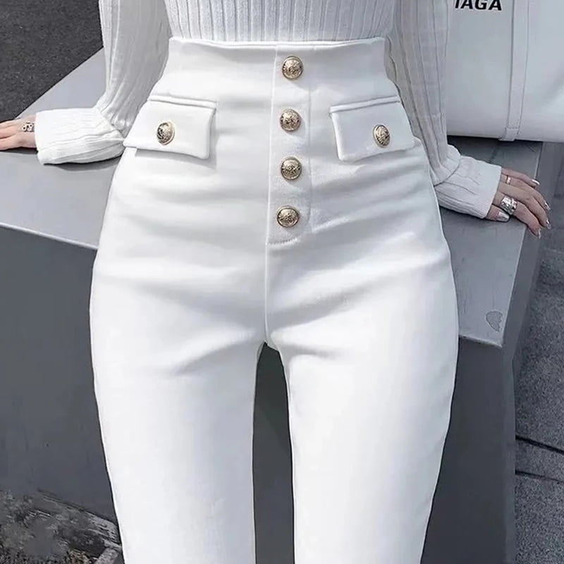 Jeans Skinny Pois Pour Femmes, Grande Taille, Mode Vintage