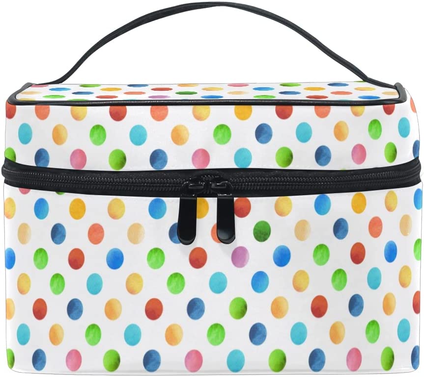 Trousse À Pois Géométriques Pour Maquillage