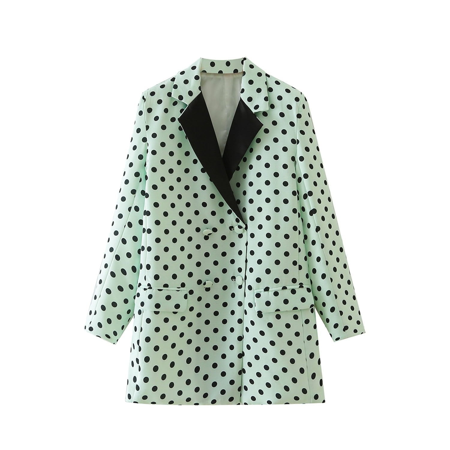 Blazer Élégant À Pois Pour Femme