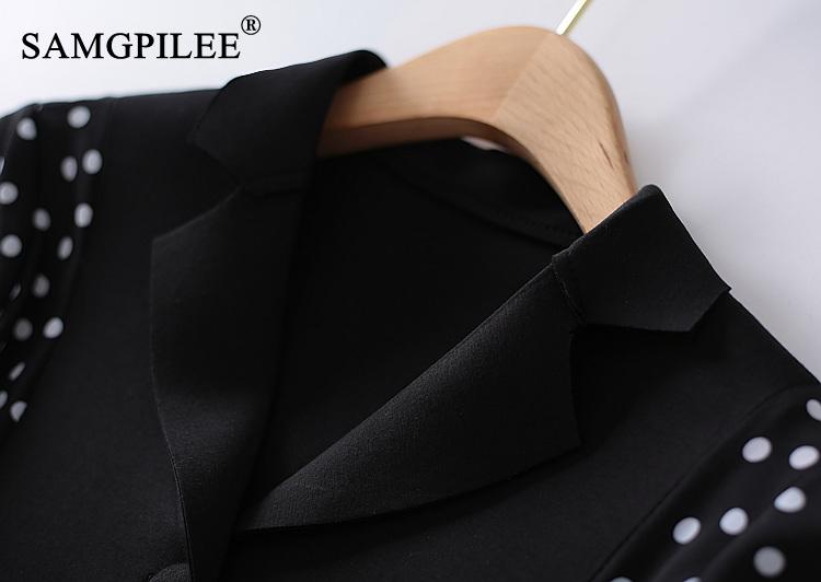 Veste Chic et élégante à pois pour femme, costume léger, rétro, taille à simple boutonnage, Air, coutures en coton, printemps, 2023 2