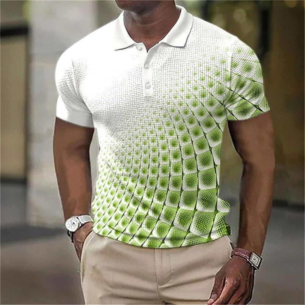 Polo d'été à manches courtes pour hommes, t-shirt hawaïen, vêtements College en 3D, t-shirt à revers, chemisier de rue, pull 2