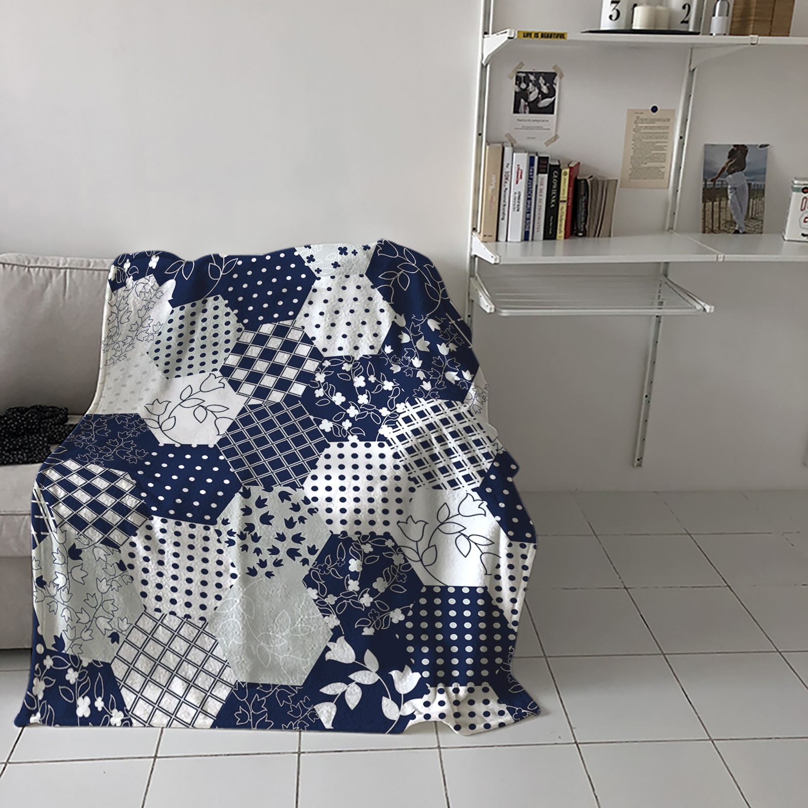 Couverture De Voyage Personnalisée À Pois Doux