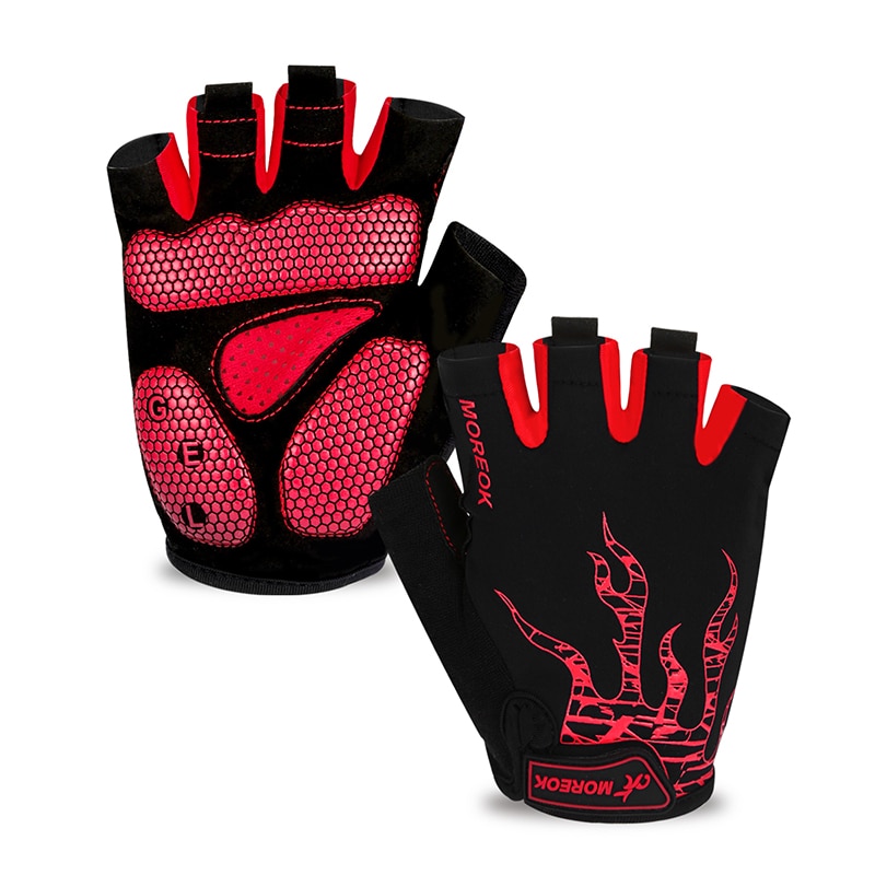 Gants Cyclisme Half-Doigt Gel Antidérapant Respirant