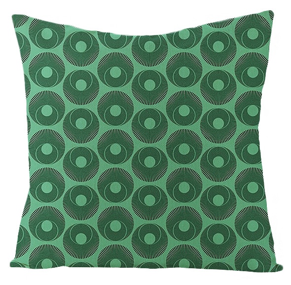 Taie d'oreiller à motifs colorés à pois, taie d'oreiller douce, cercle Mandala, décoration de la maison, canapé, chambre, 45x45 50x50