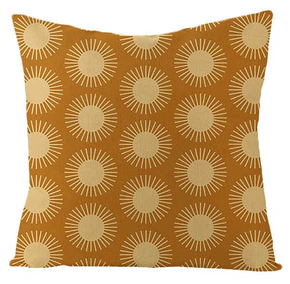 Taie d'oreiller à motifs colorés à pois, taie d'oreiller douce, cercle Mandala, décoration de la maison, canapé, chambre, 45x45 50x50