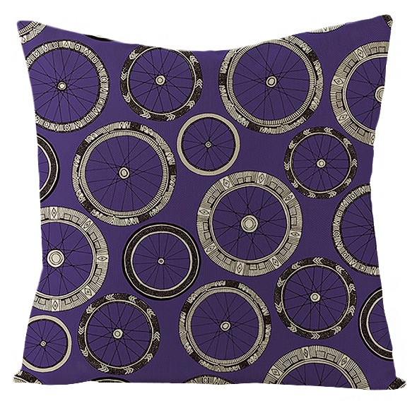 Taie d'oreiller à motifs colorés à pois, taie d'oreiller douce, cercle Mandala, décoration de la maison, canapé, chambre, 45x45 50x50