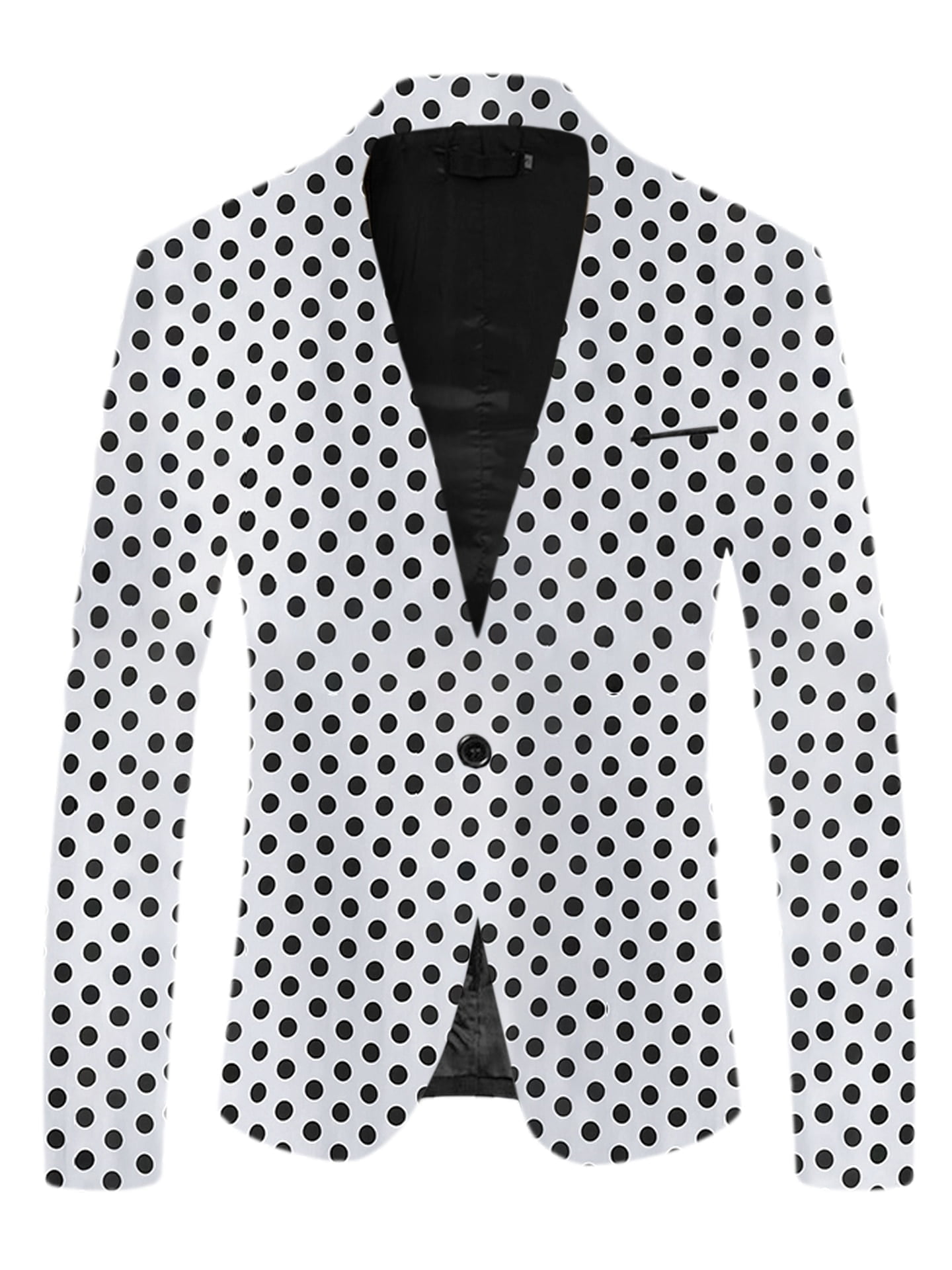 Blazer Imprimé Pois Hommes Mode Britannique Mince