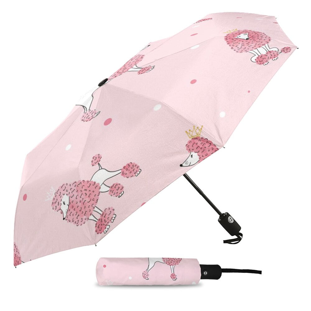 Grand Parapluie de Pluie Coupe-Vent pour Homme et Femme, Accessoire d'Extérieur, à Pois Rétractables, avec des Brins de Lecture Entièrement Automatiques 2