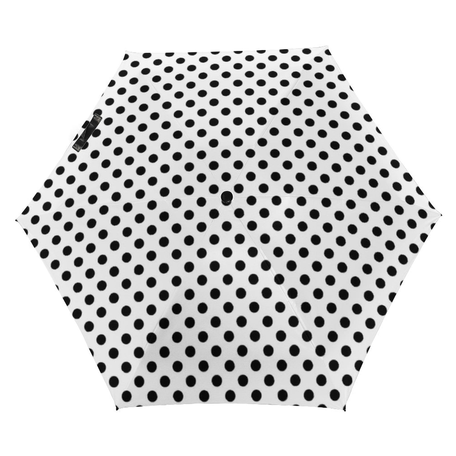 Parapluie Pois Noir Mini Femmes Hommes
