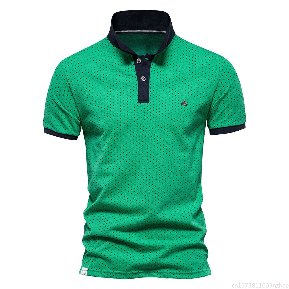 Polo Motifs Pois Manches Courtes Hommes