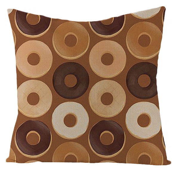 Taie d'oreiller à motifs colorés à pois, taie d'oreiller douce, cercle Mandala, décoration de la maison, canapé, chambre, 45x45 50x50