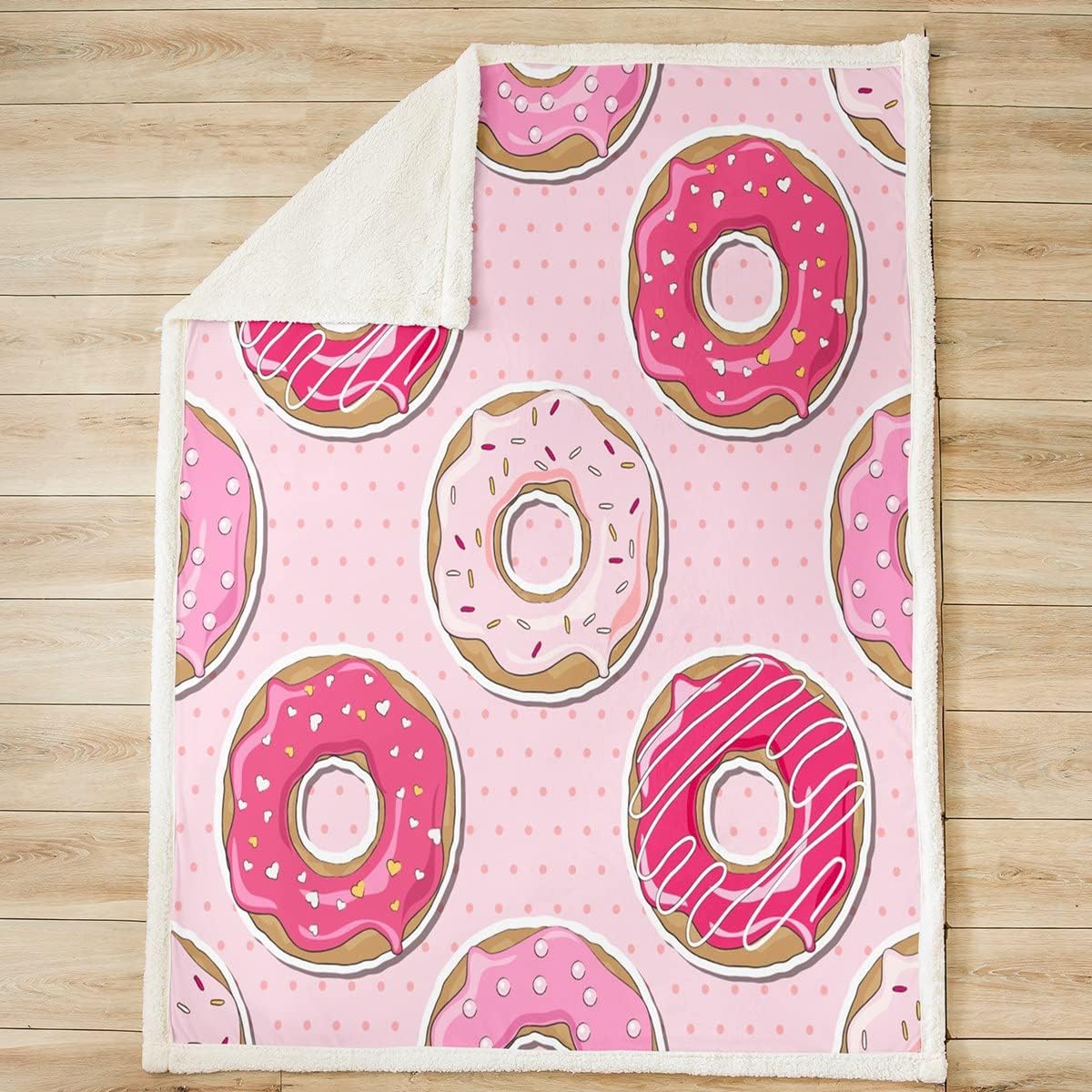 Matuts-Couverture de jet de dessert de dessin animé pour enfants, couverture de lit mignonne pour filles, garçons, adultes, pois géométriques, sourire 2