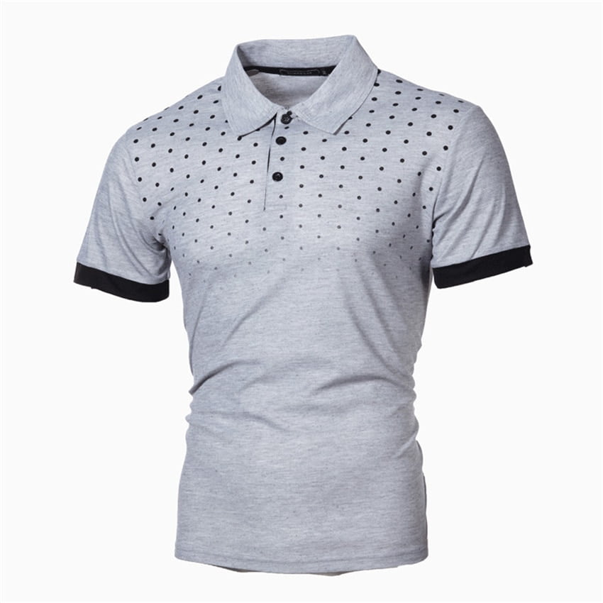 Polo à manches courtes pour hommes, haut à la mode, imprimé à pois, coupe couvertes, vêtements de golf, chemises pour hommes, short, 5XL, été, 2023 2