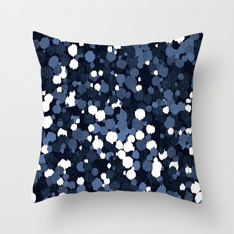 Taie d'oreiller imprimée géométrique, taie d'oreiller décorative pour canapé, peau de pêche, art de la chambre à coucher, décoration de la maison, 45x45cm