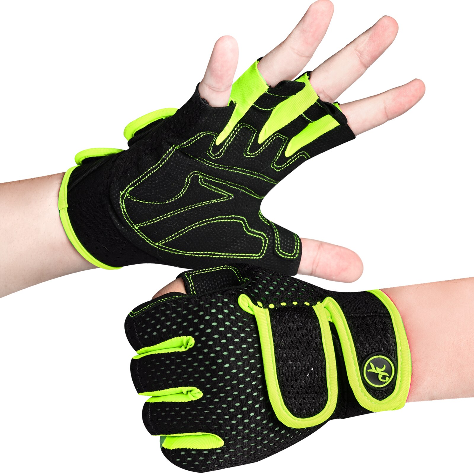 MOREOK Gants Entraînement Gymnastique Hommes Femmes, Levage Poids Non Alds, Coussinets 3Mm, Fitness Côtes, Aviron