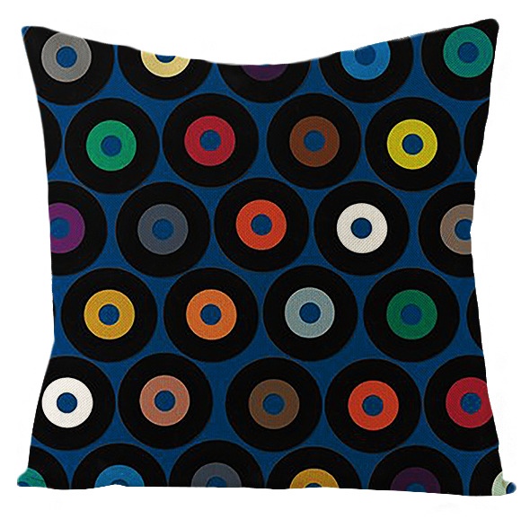 Taie d'oreiller à motifs colorés à pois, taie d'oreiller douce, cercle Mandala, décoration de la maison, canapé, chambre, 45x45 50x50
