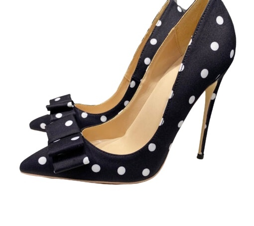 Tikicup Talons Aiguilles Satin Noir Femme