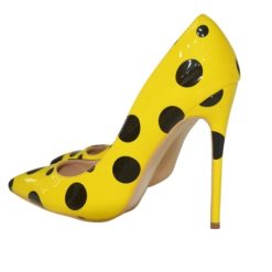 Veowalk Escarpins Pois Noirs Jaunes