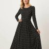 robes noires à pois longue robe petite noir courte a manches bouffantes et col v