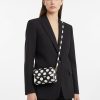 sacs à main à pois réglable bandoulière mini monochrome sac femme porté