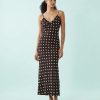 robes longues marron à pois bretelles volants avec bords chocolat une élégante robe longue à pois blancs parfaite pour lété
